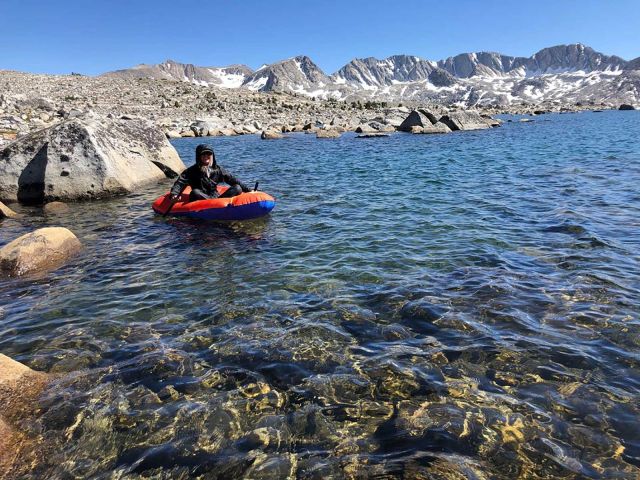 Caroline Owens doing fieldwork in the Sierras. Credit: Michelle Lee