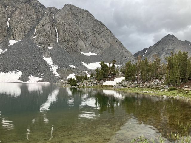 Rain clouds over Chicken Foot Lake. Credit: Steph Copeland